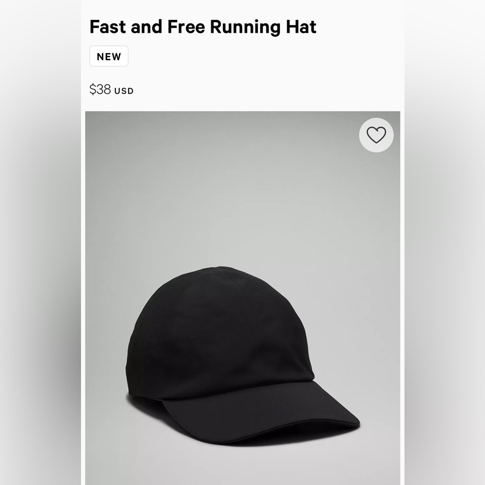 Lululemon fast n free running hat